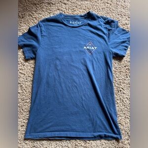 Ariat Men’s Graphic T-Shirt — Blue/Orange Desert Print — Size S